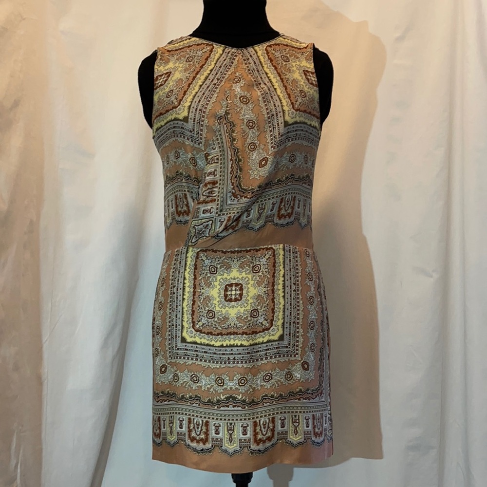 Silk Sleeveless Mini Dress